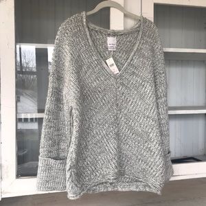 Grey Knit Anthropologie Sweater